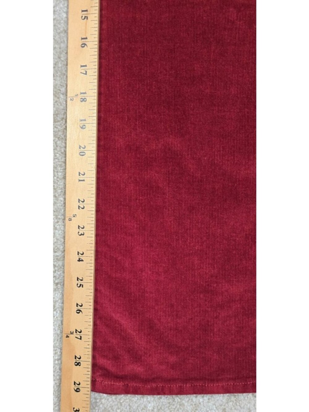 Levi's 725 Red Corduroy Stretch High Rise Bootcut Jeans Western Boho Women's 28 - Picture 9 of 16